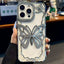 Hollow Butterfly Electroplating TPU Phone Case