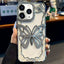 Hollow Butterfly Electroplating TPU Phone Case