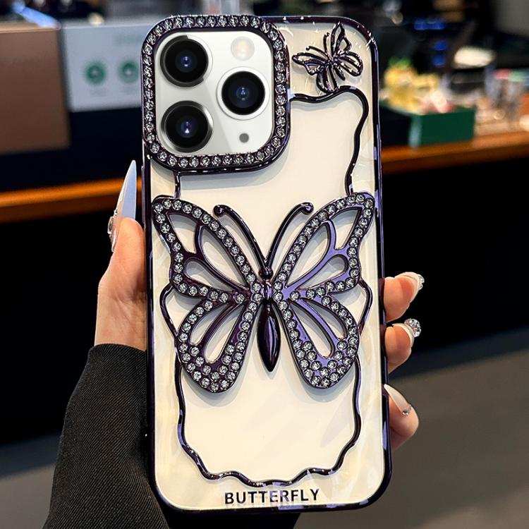 Hollow Butterfly Electroplating TPU Phone Case