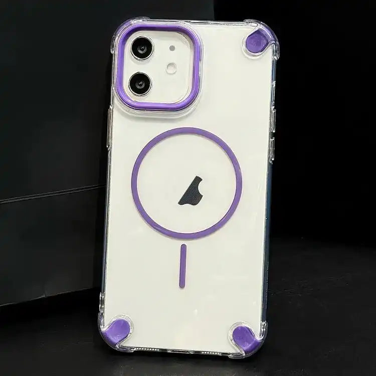 Contrast Color Airbag Magsafe TPU Full Coverage Phone Case