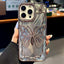 Butterfly Electroplating TPU Phone Case with Epoxy Cardboard