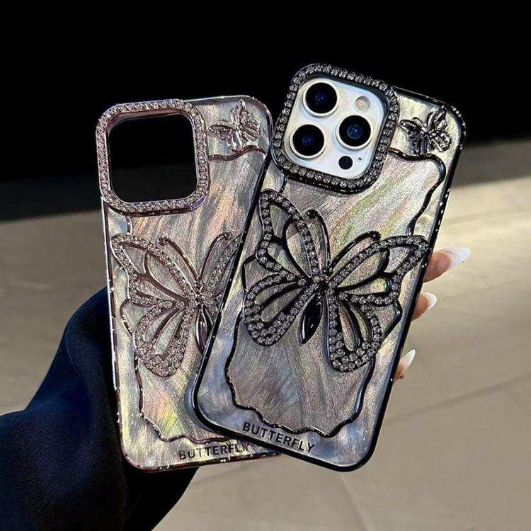 Butterfly Electroplating TPU Phone Case with Epoxy Cardboard