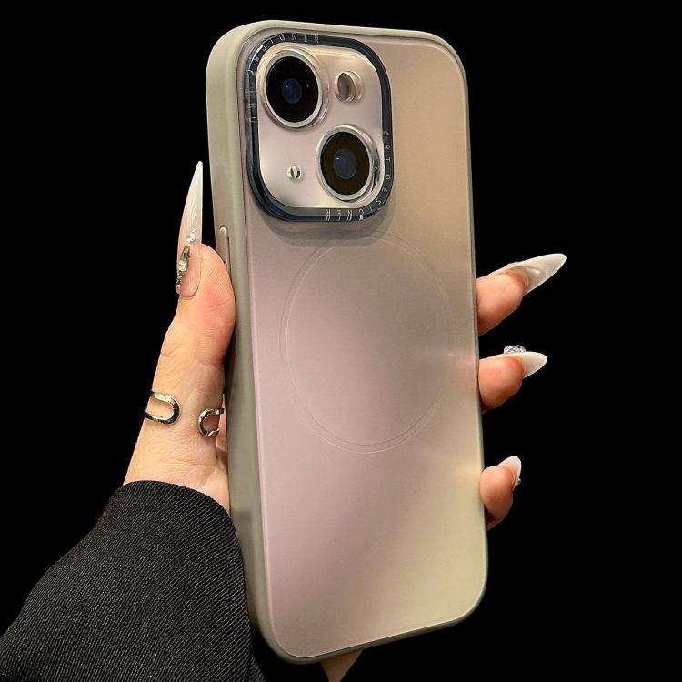 Gradient Silk Print Acrylic Hybrid TPU MagSafe Phone Case