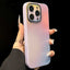 Gradient Silk Print Acrylic Hybrid TPU MagSafe Phone Case