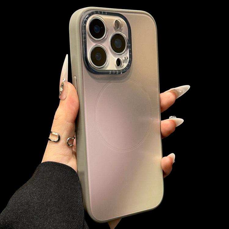 Gradient Silk Print Acrylic Hybrid TPU MagSafe Phone Case