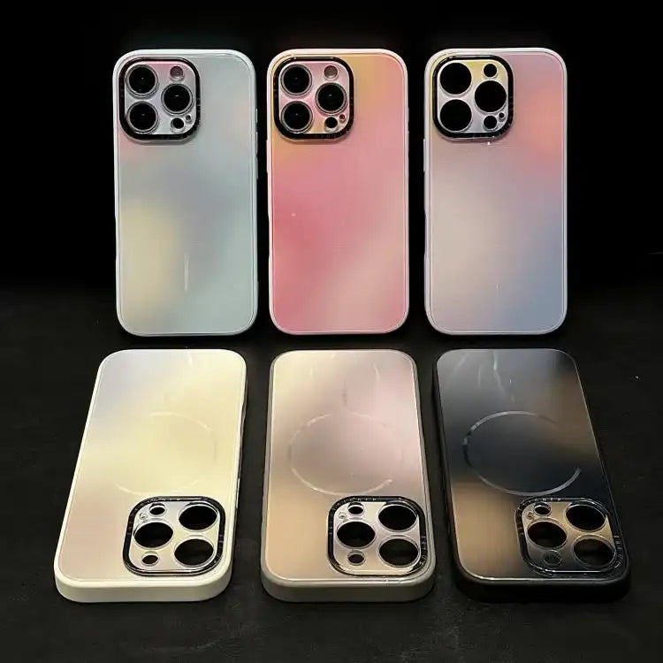 Gradient Silk Print Acrylic Hybrid TPU MagSafe Phone Case