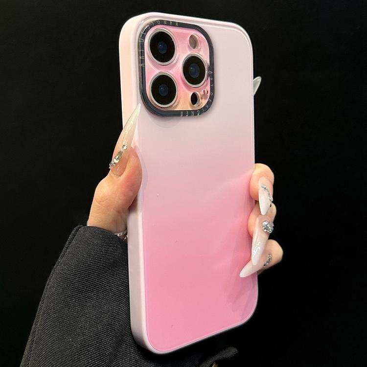 Gradient Silk Print Acrylic Hybrid TPU Phone Case