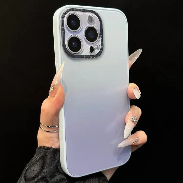 Gradient Silk Print Acrylic Hybrid TPU Phone Case