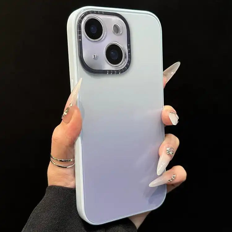 Gradient Silk Print Acrylic Hybrid TPU Phone Case