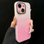 Gradient Silk Print Acrylic Hybrid TPU Phone Case
