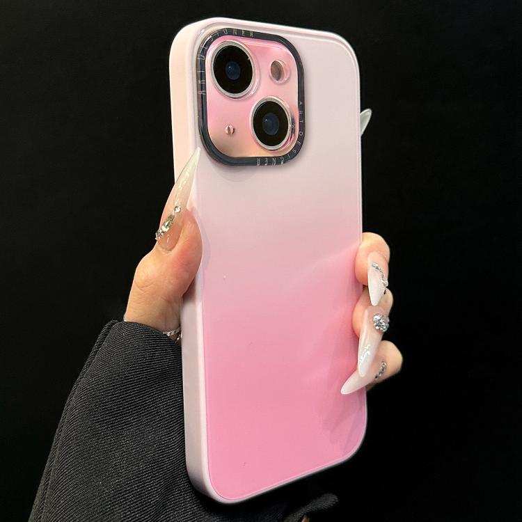 Gradient Silk Print Acrylic Hybrid TPU Phone Case