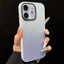 Gradient Silk Print Acrylic Hybrid TPU Phone Case