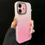 Gradient Silk Print Acrylic Hybrid TPU Phone Case
