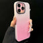 Gradient Silk Print Acrylic Hybrid TPU Phone Case