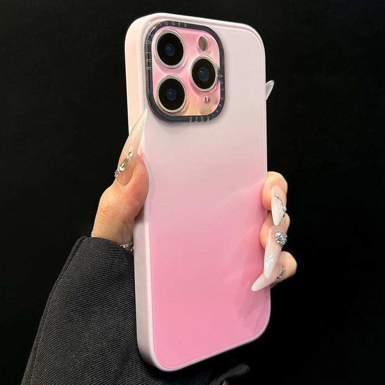 Gradient Silk Print Acrylic Hybrid TPU Phone Case