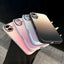 Gradient Silk Print Acrylic Hybrid TPU Phone Case