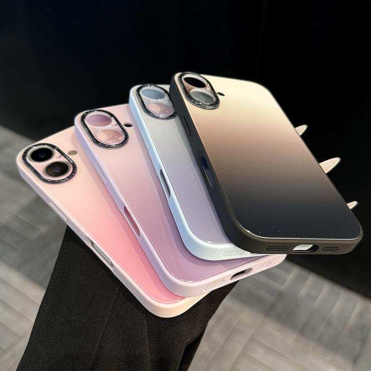 Gradient Silk Print Acrylic Hybrid TPU Phone Case