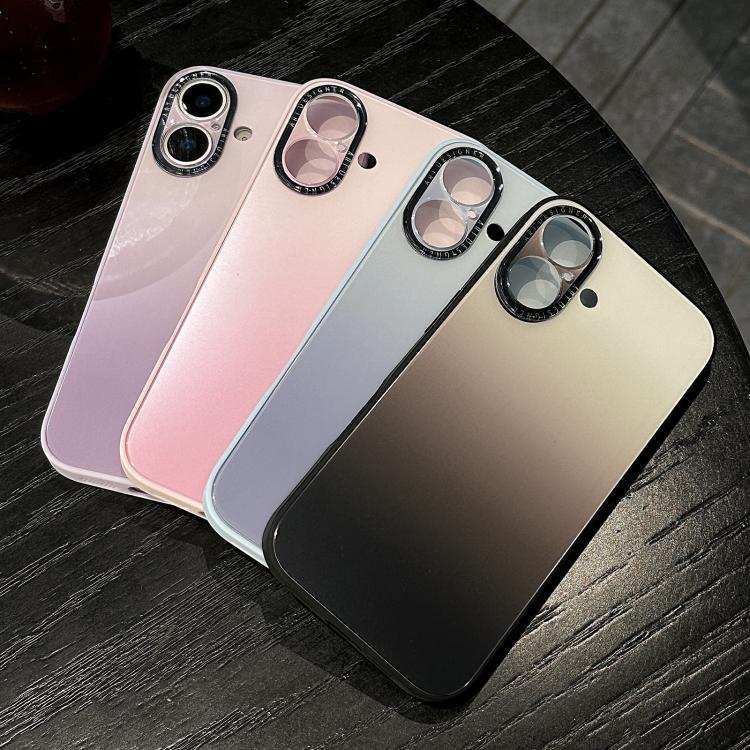 Gradient Silk Print Acrylic Hybrid TPU Phone Case