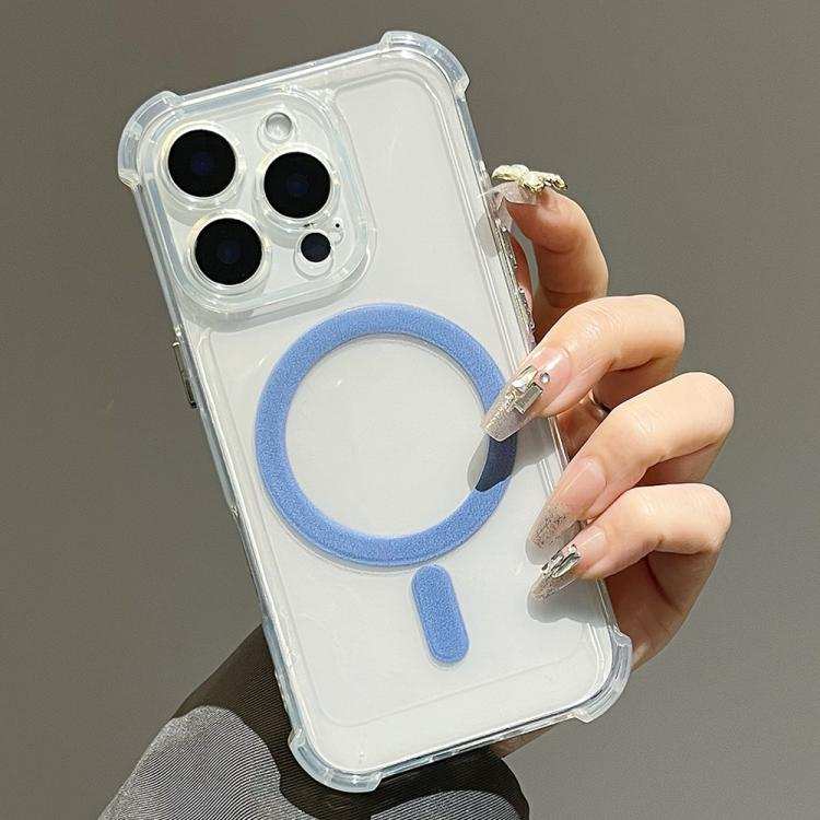 Electroplating TPU Hybrid PC Four Corners Shockproof MagSafe Phone Case