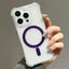 Electroplating TPU Hybrid PC Four Corners Shockproof MagSafe Phone Case