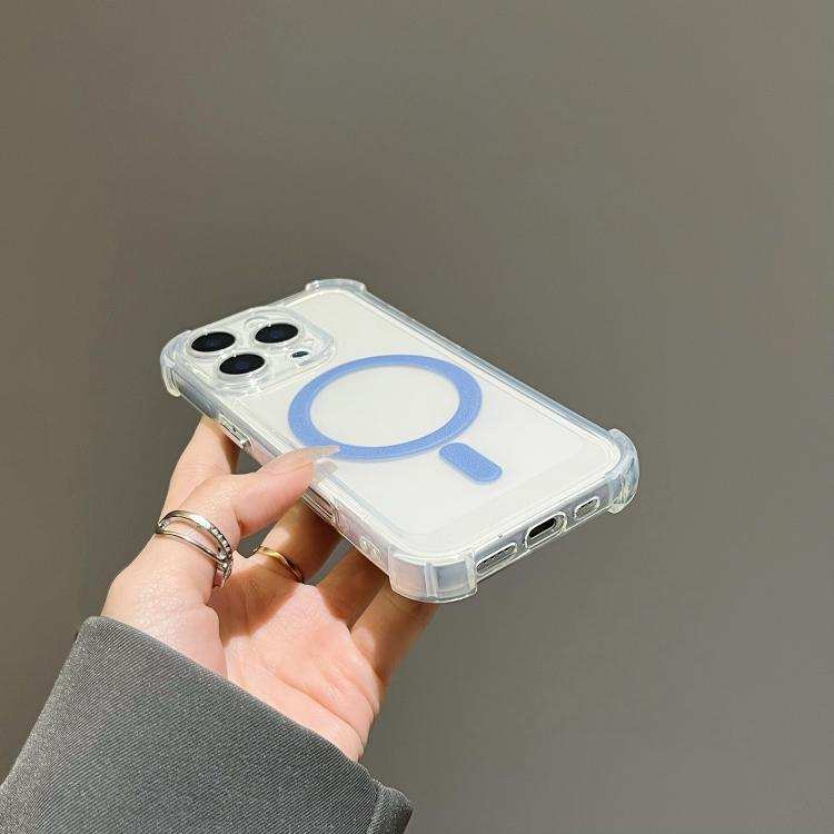 Electroplating TPU Hybrid PC Four Corners Shockproof MagSafe Phone Case