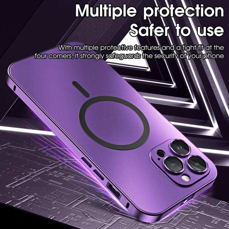 Spring Buckle MagSafe Magnetic Metal Phone Case