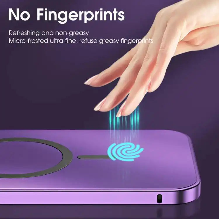 Spring Buckle MagSafe Magnetic Metal Phone Case