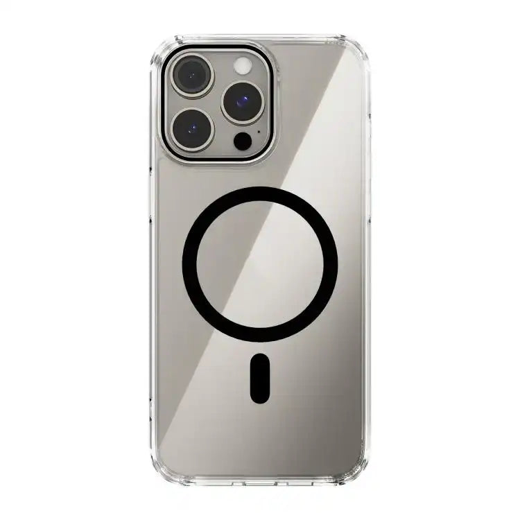 ABEEL MagSafe Magnetic Color Ring Anti-scratch Transparent Phone Case