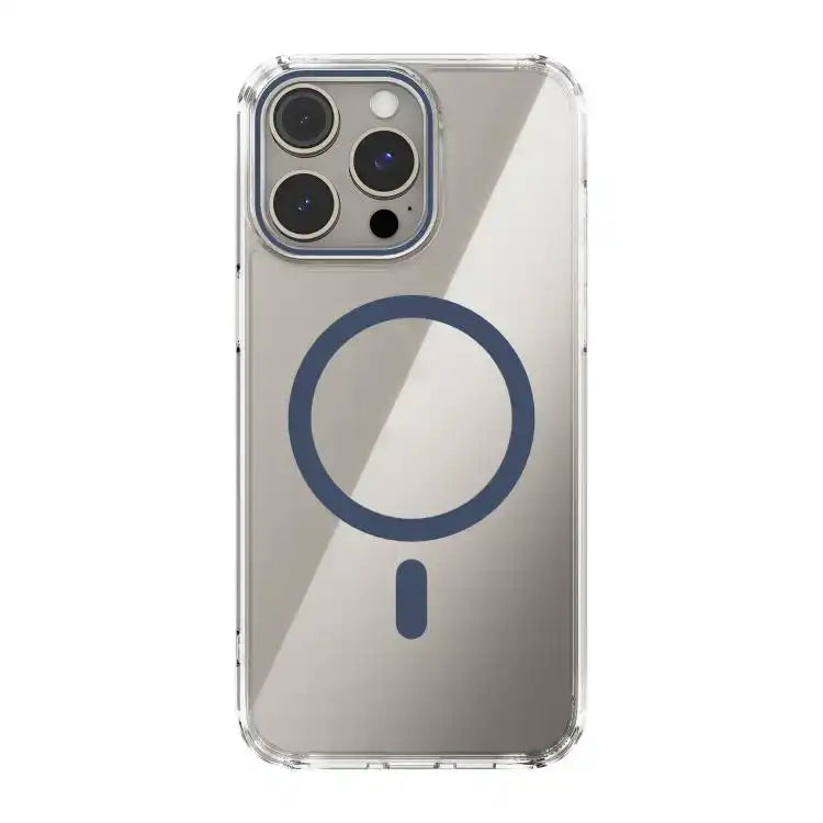 ABEEL MagSafe Magnetic Color Ring Anti-scratch Transparent Phone Case