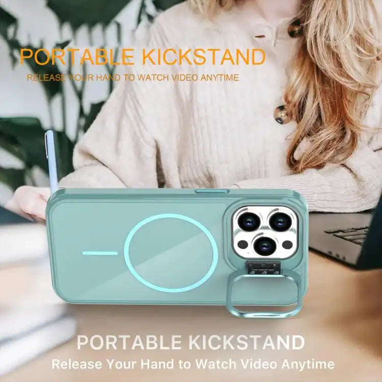 Bright Color Imitation Camera Bracket Magsafe Phone Case