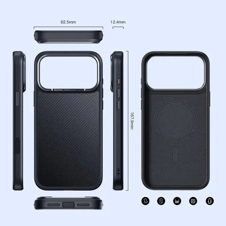 Carbon Fiber Kevlar MagSafe Magnetic Phone Case