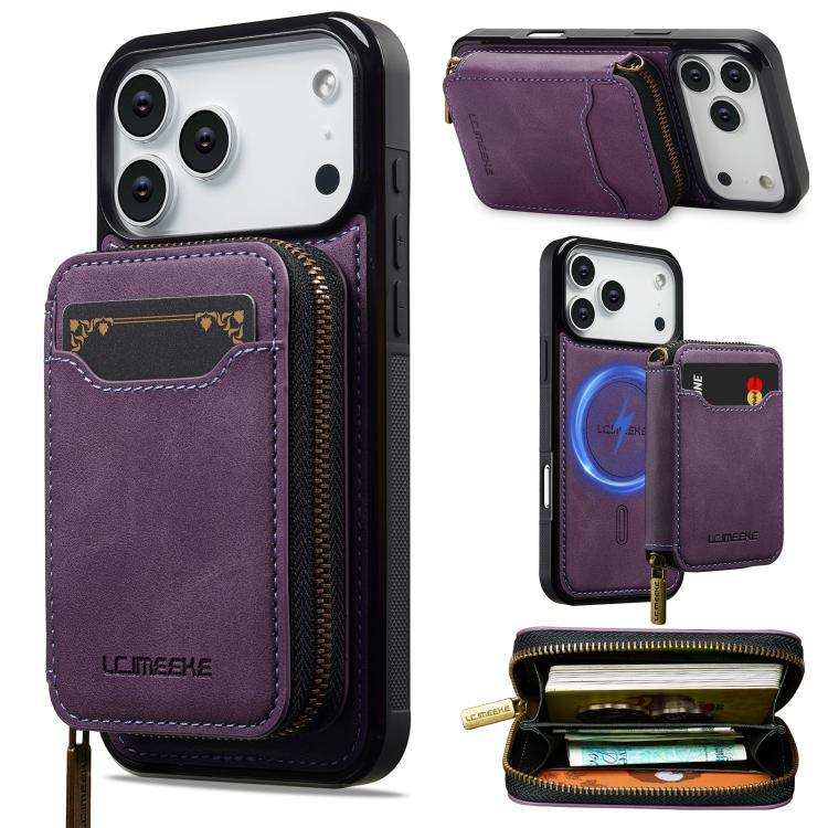LC.IMEEKE L6 Series Zipper Card Bag MagSafe Magnetic Phone Case LC.IMEEKE