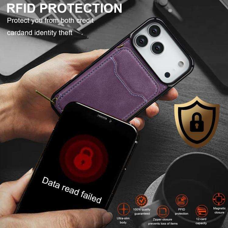 LC.IMEEKE L6 Series Zipper Card Bag MagSafe Magnetic Phone Case LC.IMEEKE