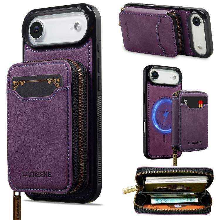 LC.IMEEKE L6 Series Zipper Card Bag MagSafe Magnetic Phone Case LC.IMEEKE