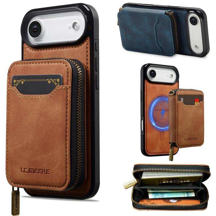 LC.IMEEKE L6 Series Zipper Card Bag MagSafe Magnetic Phone Case LC.IMEEKE