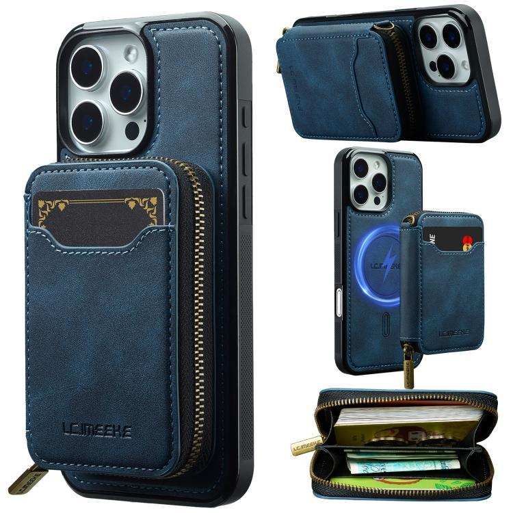 LC.IMEEKE L6 Series Zipper Card Bag MagSafe Magnetic Phone Case LC.IMEEKE