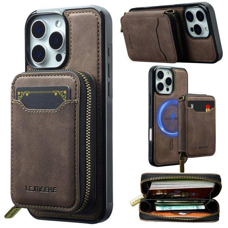 LC.IMEEKE L6 Series Zipper Card Bag MagSafe Magnetic Phone Case LC.IMEEKE