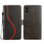 Side Buckle S Curve Leather Phone Case