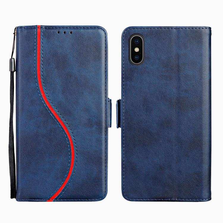 Side Buckle S Curve Leather Phone Case
