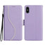 Side Buckle S Curve Leather Phone Case
