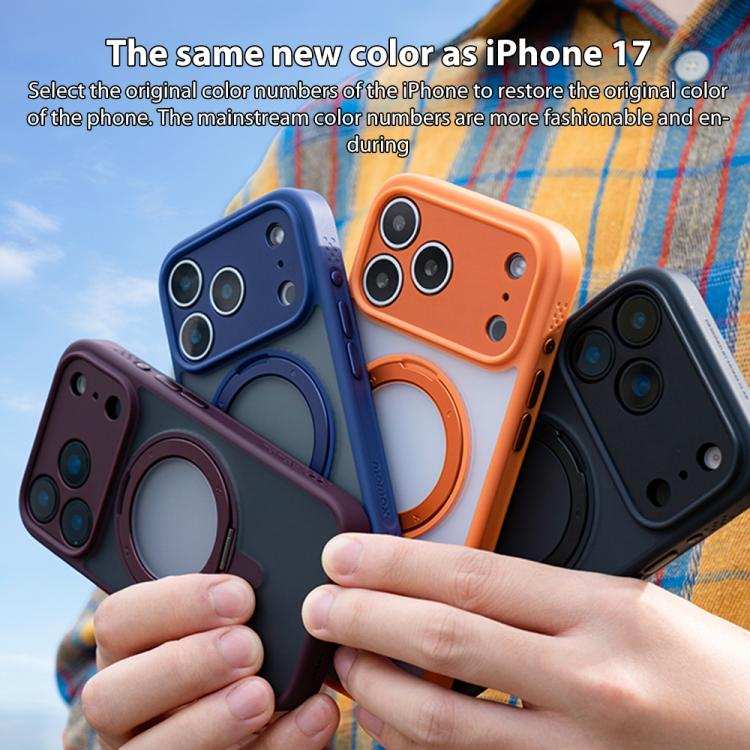 MOMAX Magsafe Magnetic Metal Rotating Holder Phone Case