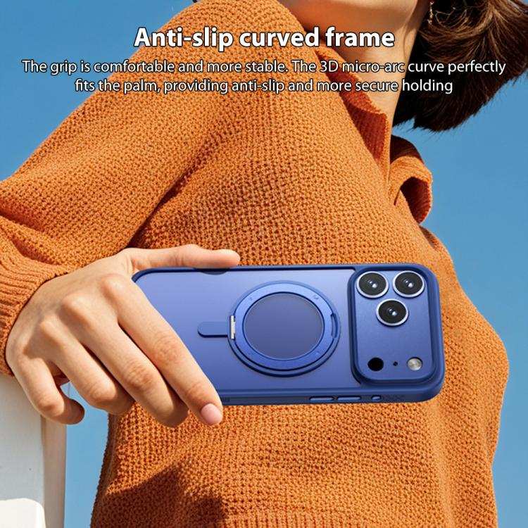 MOMAX Magsafe Magnetic Metal Rotating Holder Phone Case