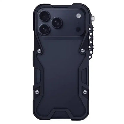 Trigger Design Hollow Metal Frame Phone Case with Lanyard