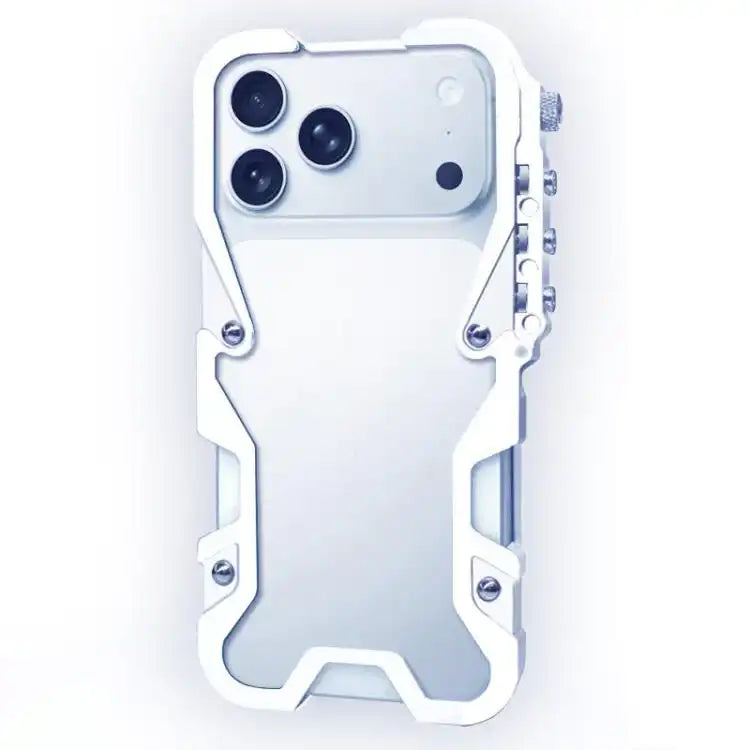 Trigger Design Hollow Metal Frame Phone Case with Lanyard