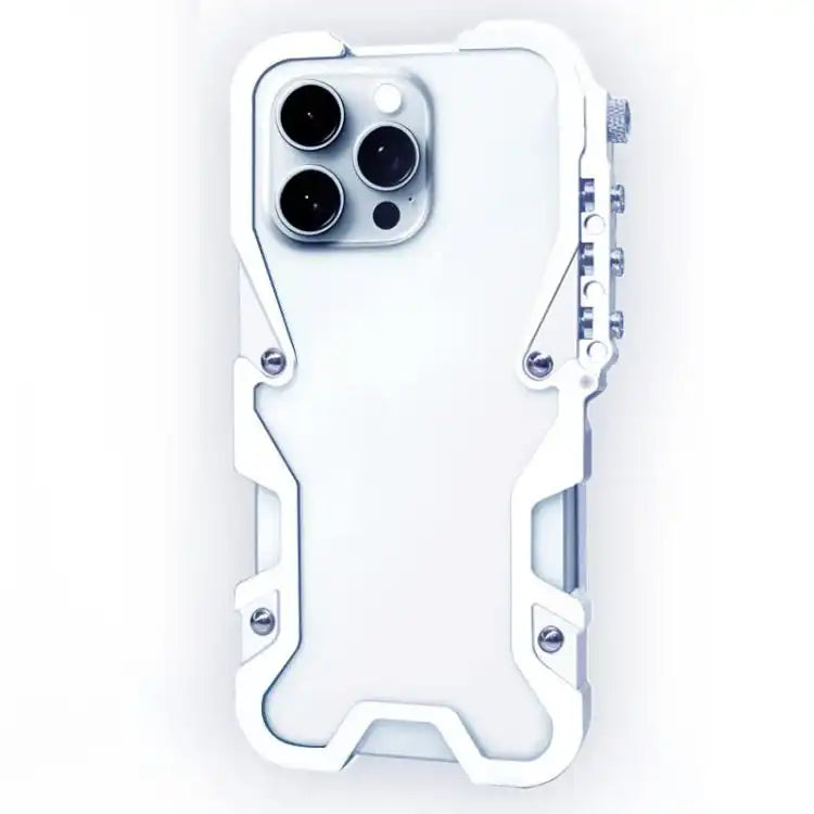 Trigger Design Hollow Metal Frame Phone Case with Lanyard