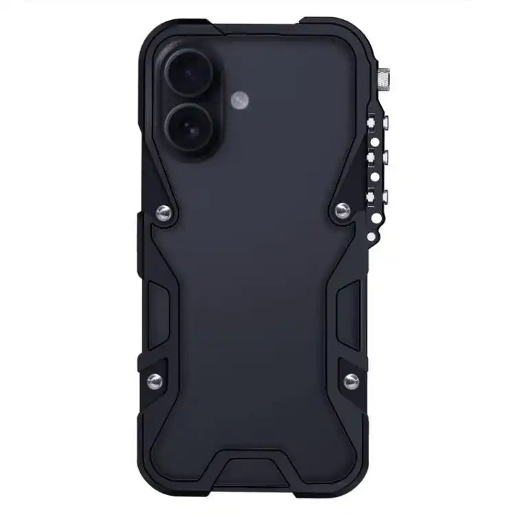 Trigger Design Hollow Metal Frame Phone Case with Lanyard