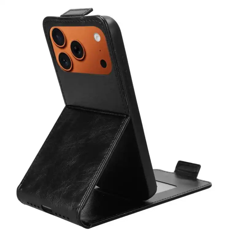 Magnetic Vertical Flip Leather Phone Case with Buckle