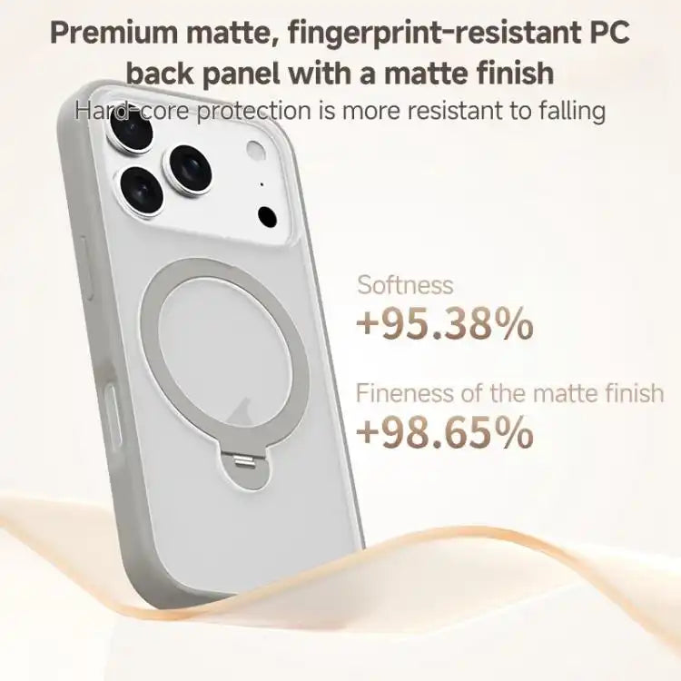 ZGA 360 Pivot Holder Magsafe PC Hybrid TPU Phone Case