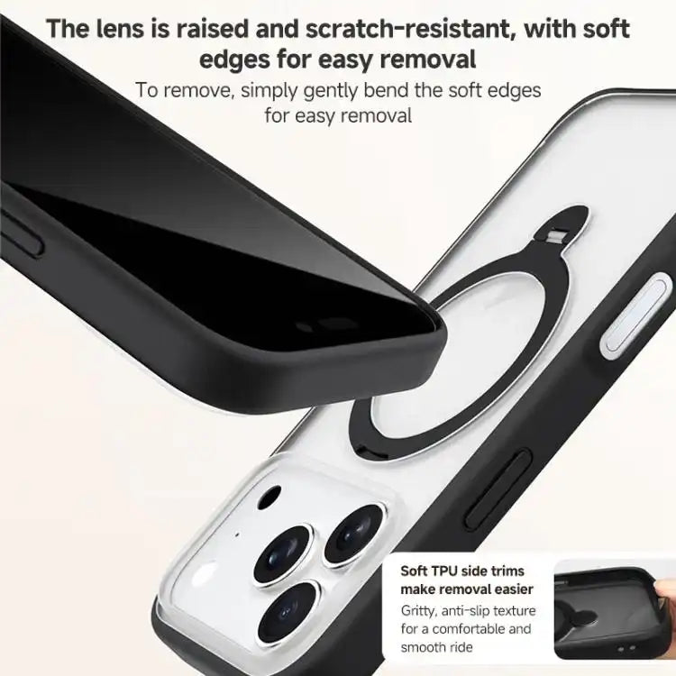 ZGA 360 Pivot Holder Magsafe PC Hybrid TPU Phone Case