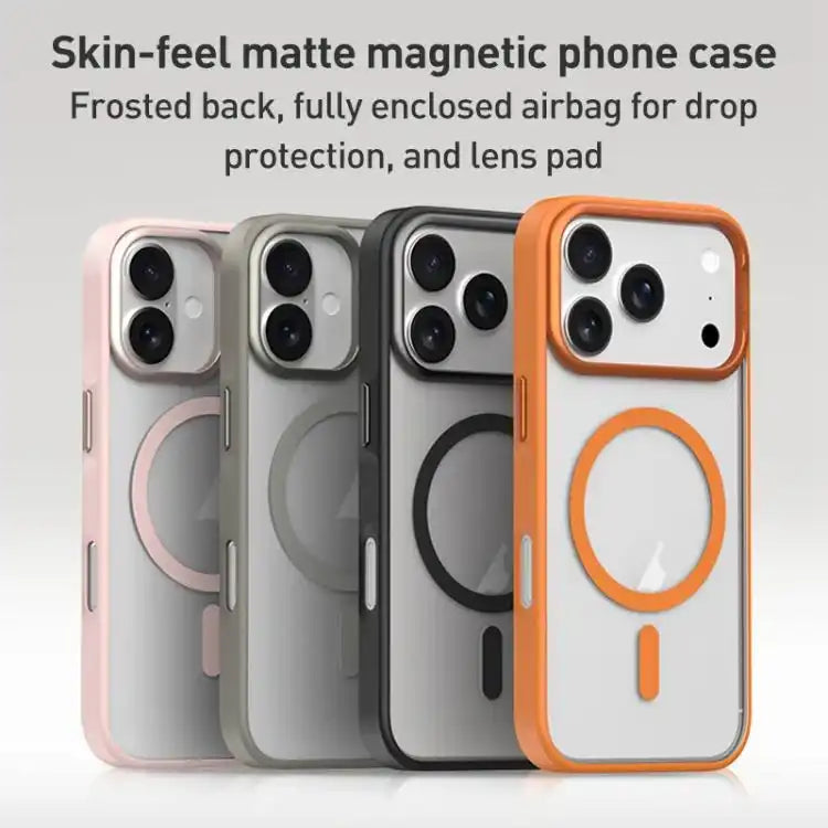 ZGA Matte Clear Magsafe PC Hybrid TPU Phone Case